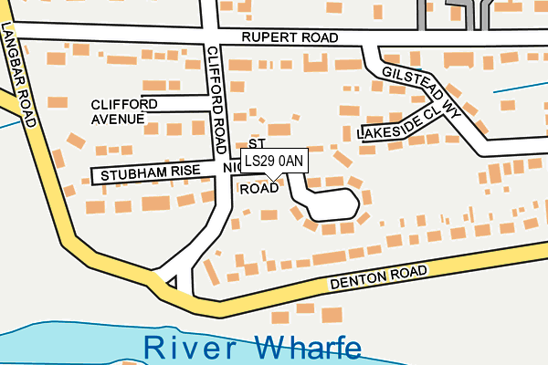 LS29 0AN map - OS OpenMap – Local (Ordnance Survey)