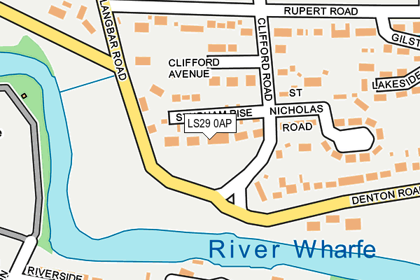 LS29 0AP map - OS OpenMap – Local (Ordnance Survey)