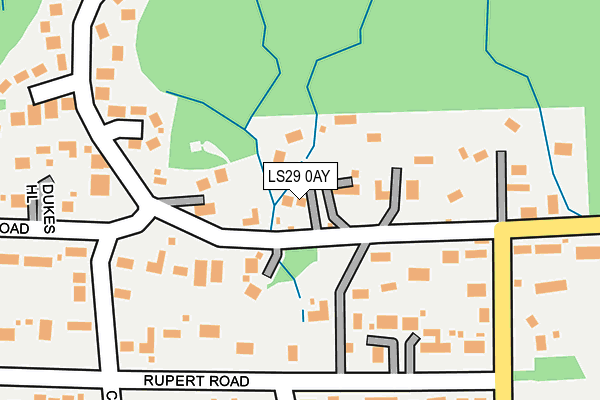 LS29 0AY map - OS OpenMap – Local (Ordnance Survey)