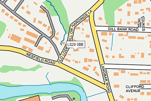 LS29 0BB map - OS OpenMap – Local (Ordnance Survey)