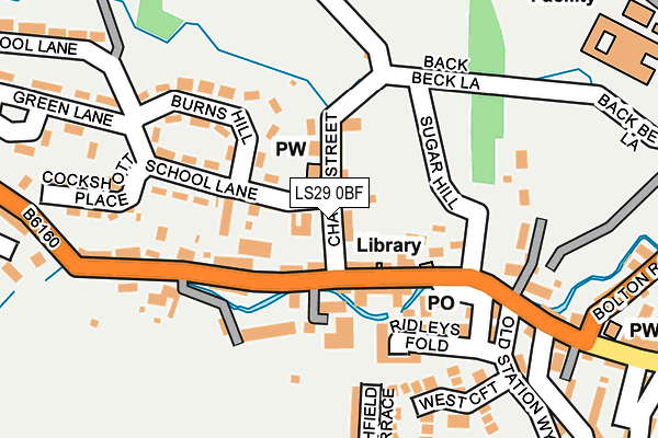 LS29 0BF map - OS OpenMap – Local (Ordnance Survey)