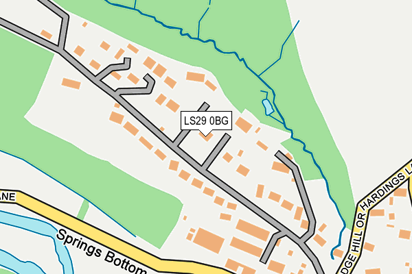 LS29 0BG map - OS OpenMap – Local (Ordnance Survey)