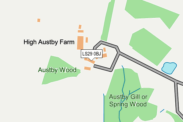 LS29 0BJ map - OS OpenMap – Local (Ordnance Survey)