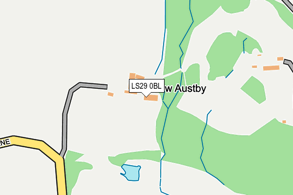 LS29 0BL map - OS OpenMap – Local (Ordnance Survey)