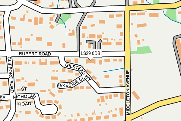 LS29 0DB map - OS OpenMap – Local (Ordnance Survey)