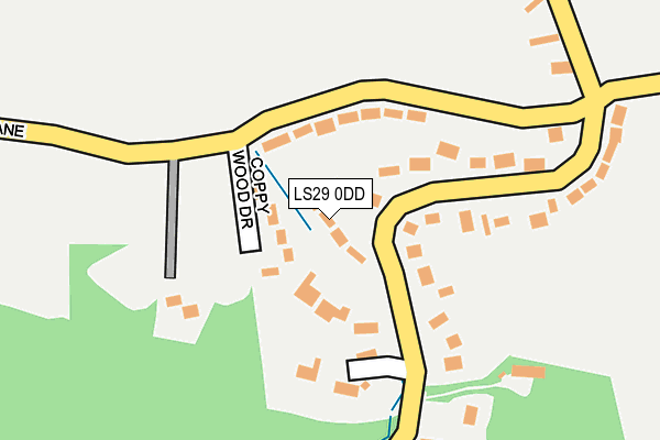 LS29 0DD map - OS OpenMap – Local (Ordnance Survey)