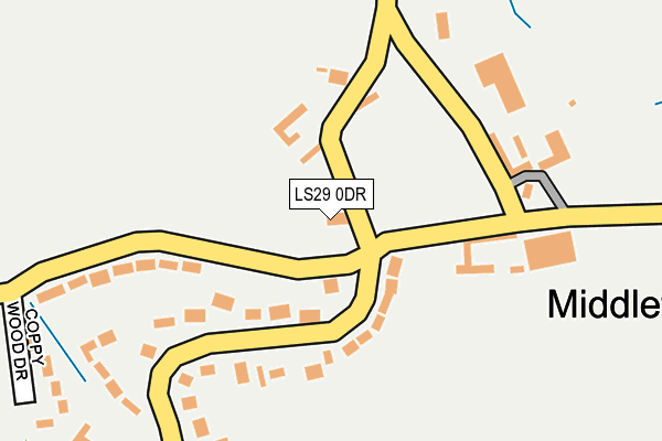 LS29 0DR map - OS OpenMap – Local (Ordnance Survey)