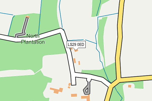 LS29 0ED map - OS OpenMap – Local (Ordnance Survey)