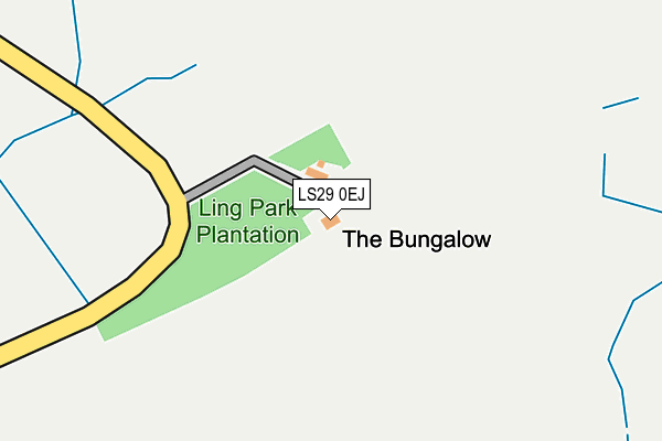 LS29 0EJ map - OS OpenMap – Local (Ordnance Survey)
