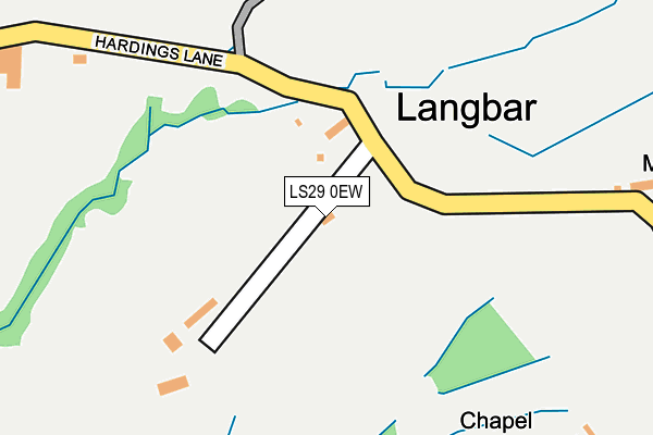 LS29 0EW map - OS OpenMap – Local (Ordnance Survey)