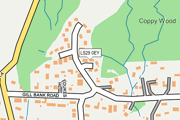 LS29 0EY map - OS OpenMap – Local (Ordnance Survey)