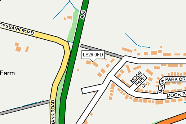 LS29 0FD map - OS OpenMap – Local (Ordnance Survey)