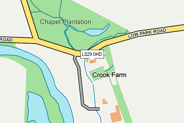 LS29 0HD map - OS OpenMap – Local (Ordnance Survey)