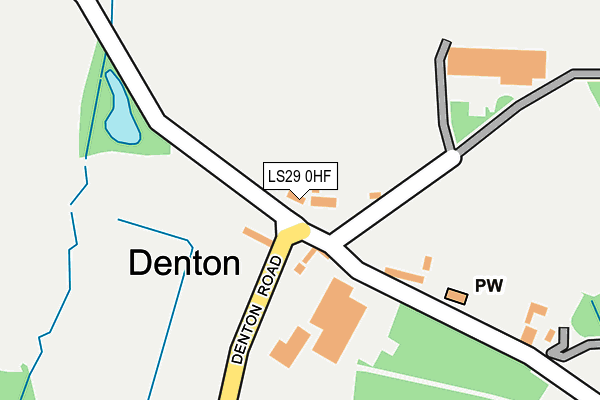 LS29 0HF map - OS OpenMap – Local (Ordnance Survey)