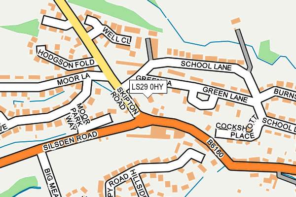 LS29 0HY map - OS OpenMap – Local (Ordnance Survey)