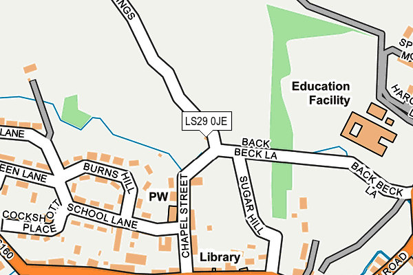 LS29 0JE map - OS OpenMap – Local (Ordnance Survey)