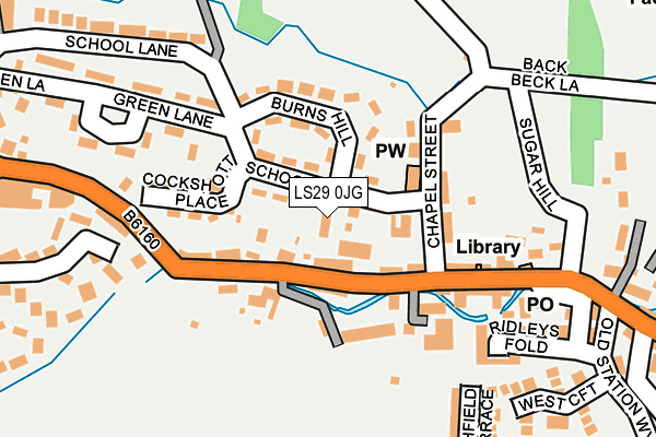 LS29 0JG map - OS OpenMap – Local (Ordnance Survey)