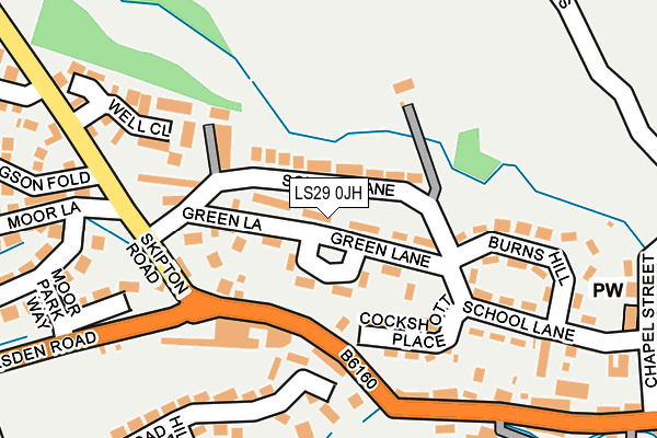 LS29 0JH map - OS OpenMap – Local (Ordnance Survey)