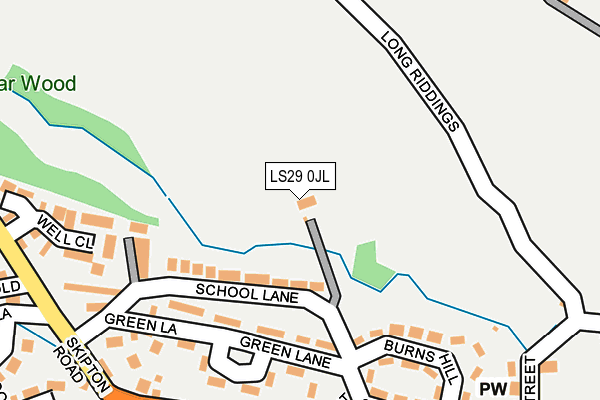 LS29 0JL map - OS OpenMap – Local (Ordnance Survey)