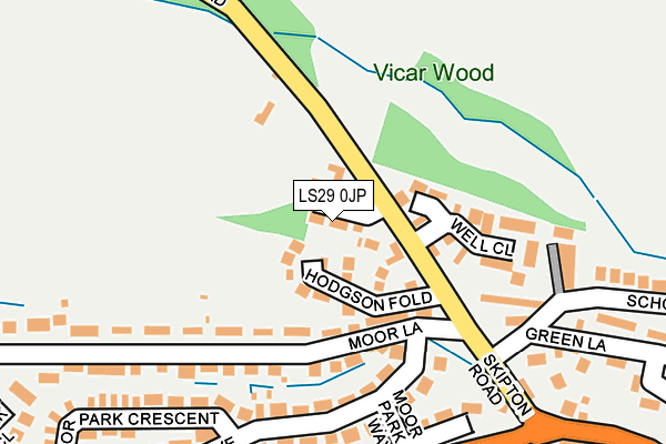 LS29 0JP map - OS OpenMap – Local (Ordnance Survey)