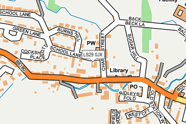 LS29 0JX map - OS OpenMap – Local (Ordnance Survey)
