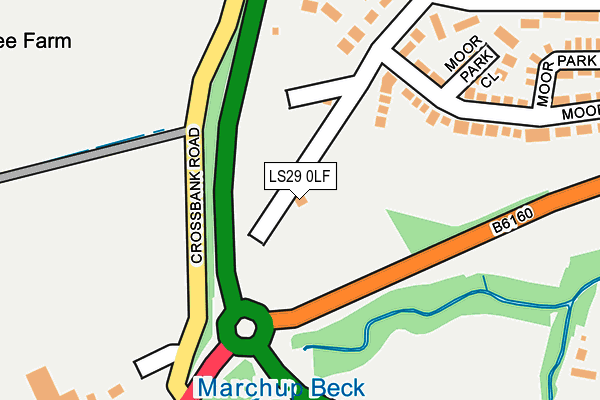 LS29 0LF map - OS OpenMap – Local (Ordnance Survey)