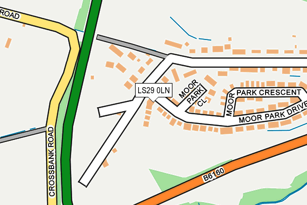LS29 0LN map - OS OpenMap – Local (Ordnance Survey)