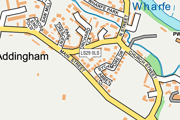 LS29 0LS map - OS OpenMap – Local (Ordnance Survey)