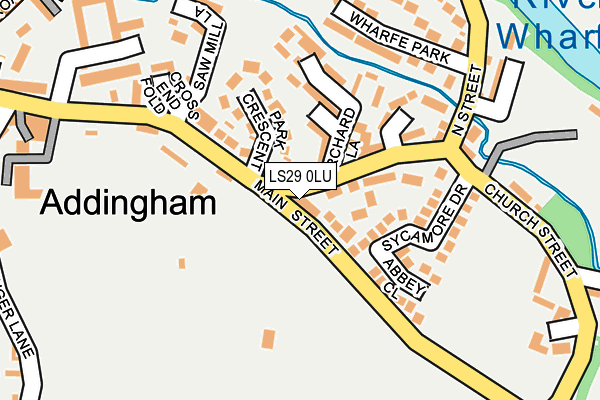 LS29 0LU map - OS OpenMap – Local (Ordnance Survey)