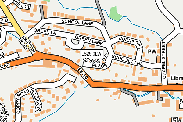 LS29 0LW map - OS OpenMap – Local (Ordnance Survey)