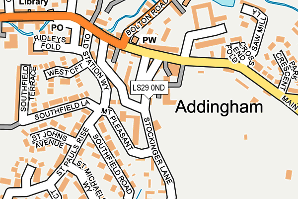 LS29 0ND map - OS OpenMap – Local (Ordnance Survey)