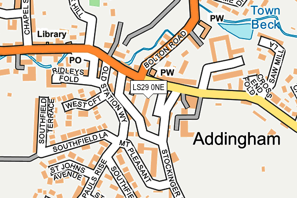 LS29 0NE map - OS OpenMap – Local (Ordnance Survey)