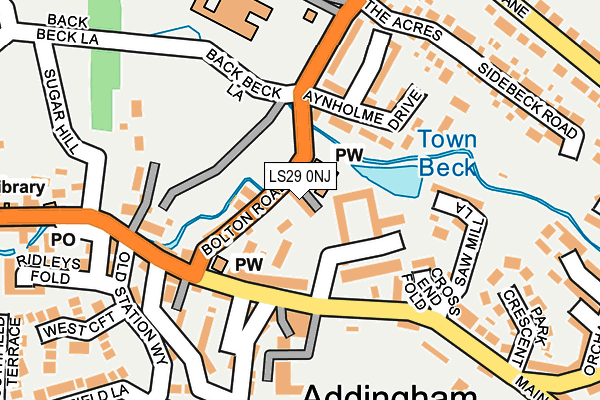 LS29 0NJ map - OS OpenMap – Local (Ordnance Survey)