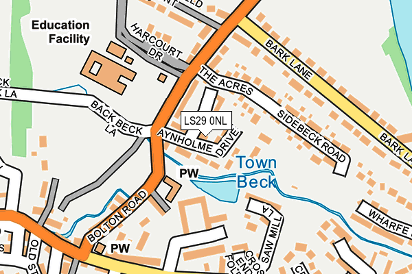 LS29 0NL map - OS OpenMap – Local (Ordnance Survey)