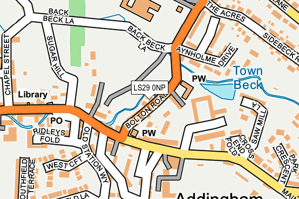 LS29 0NP map - OS OpenMap – Local (Ordnance Survey)