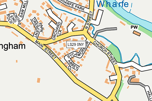 LS29 0NY map - OS OpenMap – Local (Ordnance Survey)