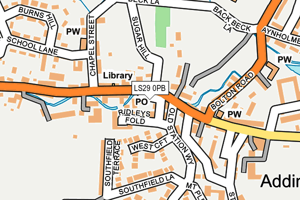 LS29 0PB map - OS OpenMap – Local (Ordnance Survey)