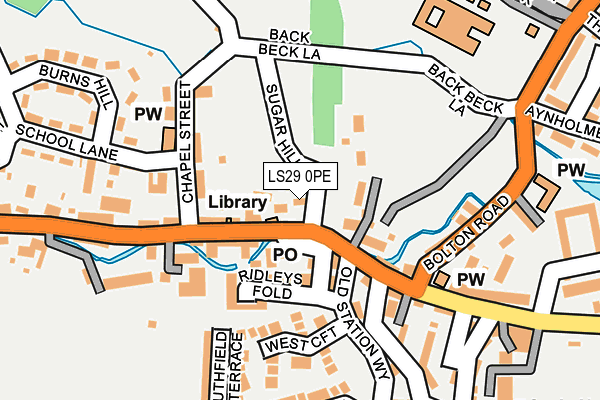 LS29 0PE map - OS OpenMap – Local (Ordnance Survey)