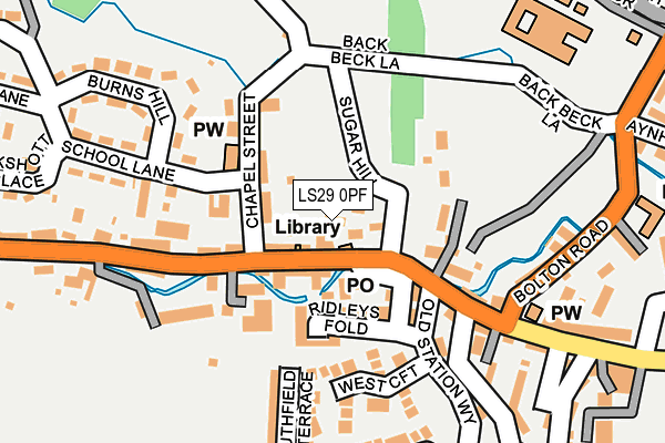 LS29 0PF map - OS OpenMap – Local (Ordnance Survey)