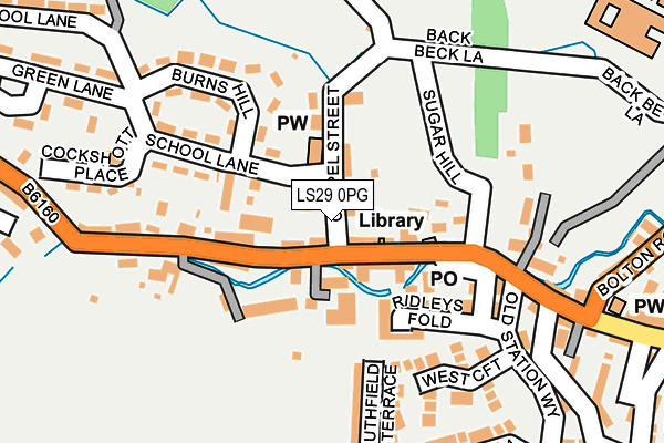 LS29 0PG map - OS OpenMap – Local (Ordnance Survey)
