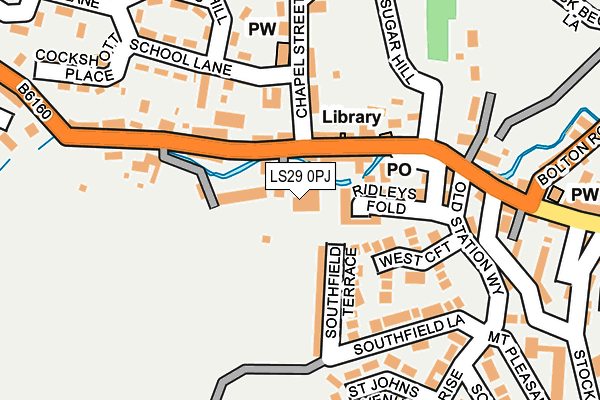 LS29 0PJ map - OS OpenMap – Local (Ordnance Survey)