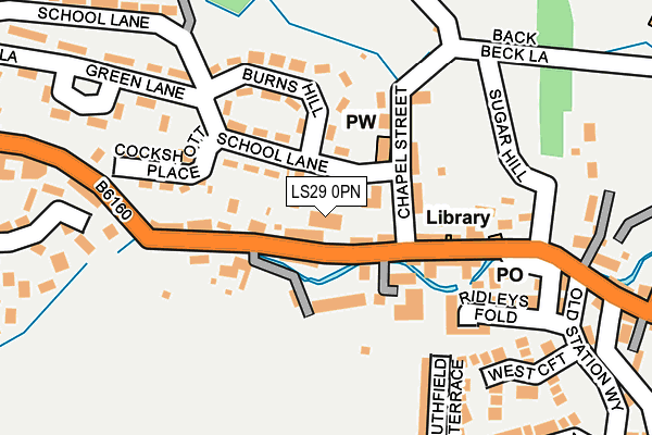 LS29 0PN map - OS OpenMap – Local (Ordnance Survey)
