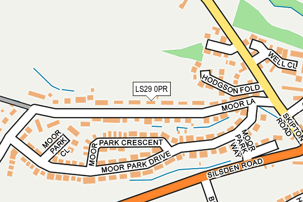 LS29 0PR map - OS OpenMap – Local (Ordnance Survey)