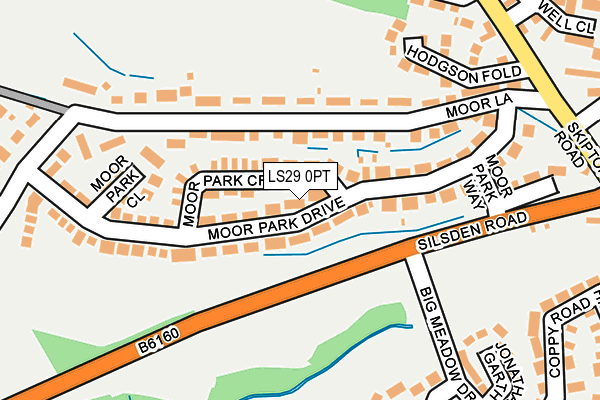 LS29 0PT map - OS OpenMap – Local (Ordnance Survey)