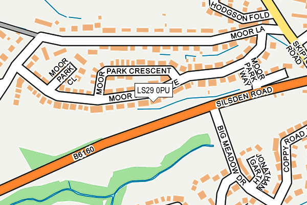 LS29 0PU map - OS OpenMap – Local (Ordnance Survey)