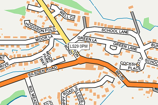 LS29 0PW map - OS OpenMap – Local (Ordnance Survey)