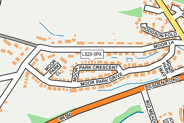 LS29 0PX map - OS OpenMap – Local (Ordnance Survey)