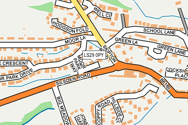 LS29 0PY map - OS OpenMap – Local (Ordnance Survey)