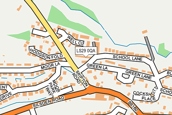 LS29 0QA map - OS OpenMap – Local (Ordnance Survey)