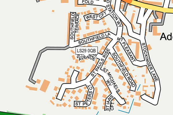 LS29 0QB map - OS OpenMap – Local (Ordnance Survey)